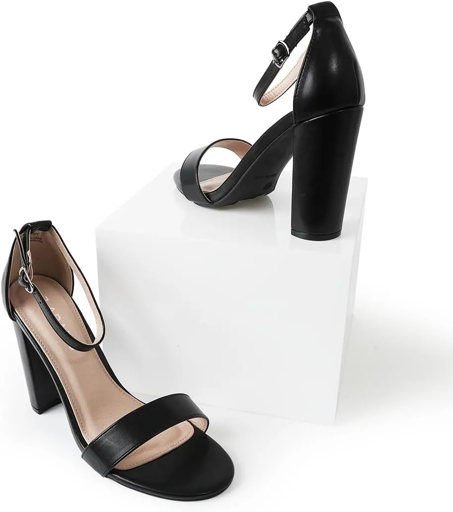 J. Adams Shirley Heels for Women - Ankle Strap High Heel Dressy Sandals