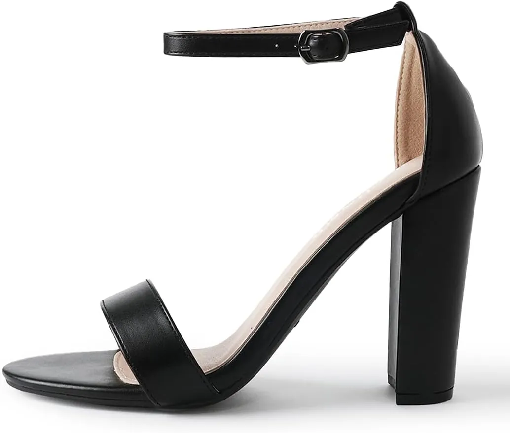 J. Adams Shirley Heels for Women - Ankle Strap High Heel Dressy Sandals