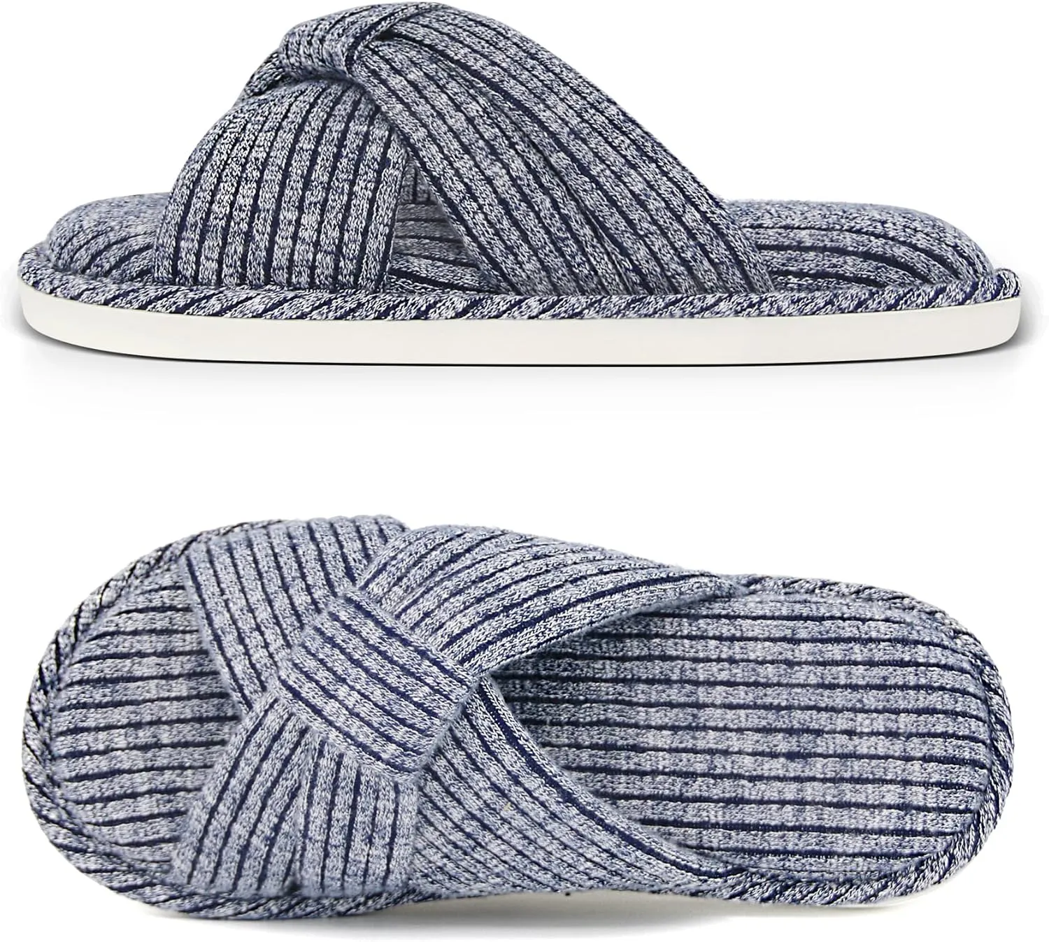 Jerzmy Cross Slippers for Women, Comfy Memory Foam House Bedroom Slippers Trendy Woman Gifts Home Shoes for Room Indoor Kitchen