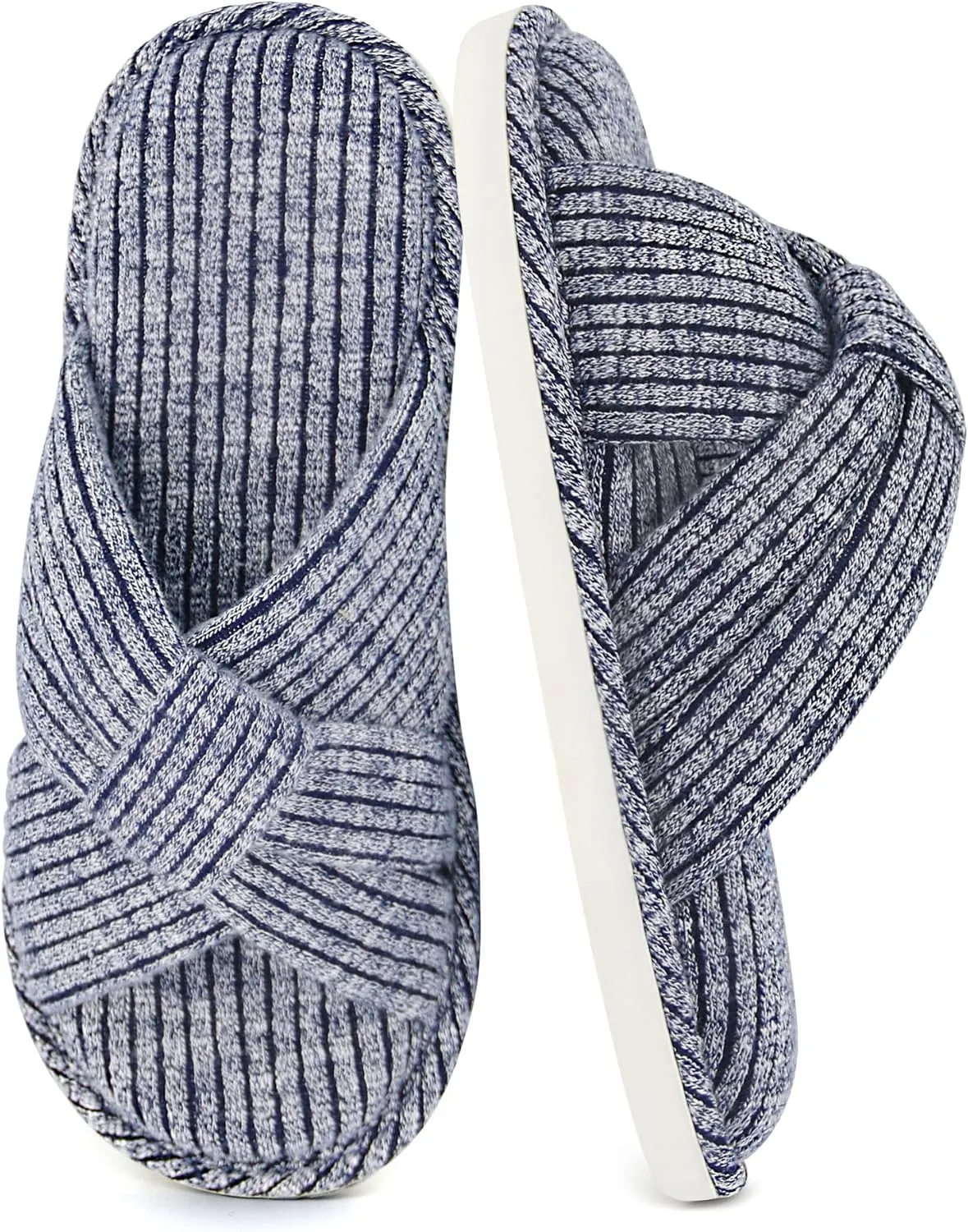 Jerzmy Cross Slippers for Women, Comfy Memory Foam House Bedroom Slippers Trendy Woman Gifts Home Shoes for Room Indoor Kitchen