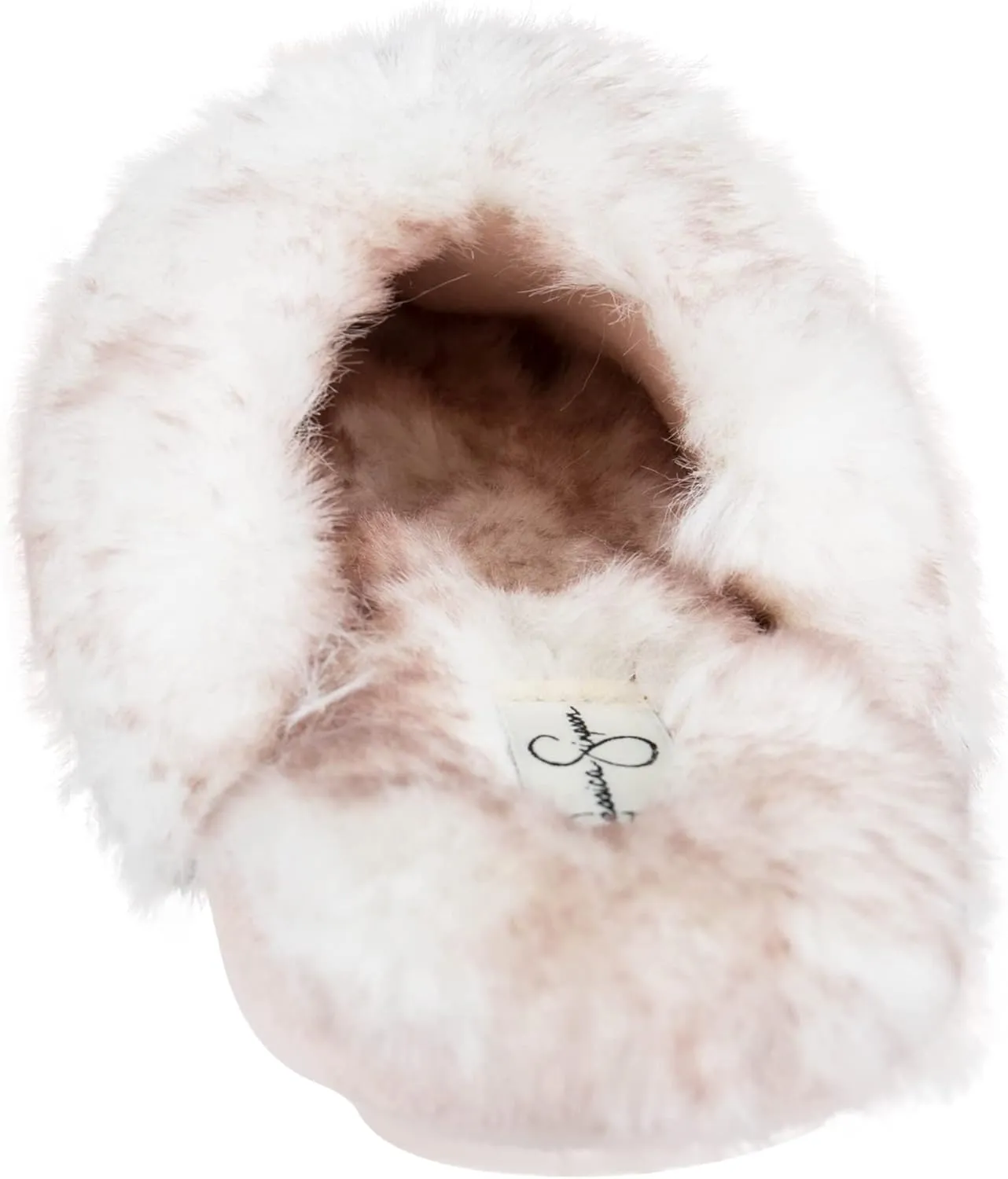 Jessica Simpson Girls Comfy Slippers - Cute Faux Fur Slip-on Shoes Memory Foam House Slipper