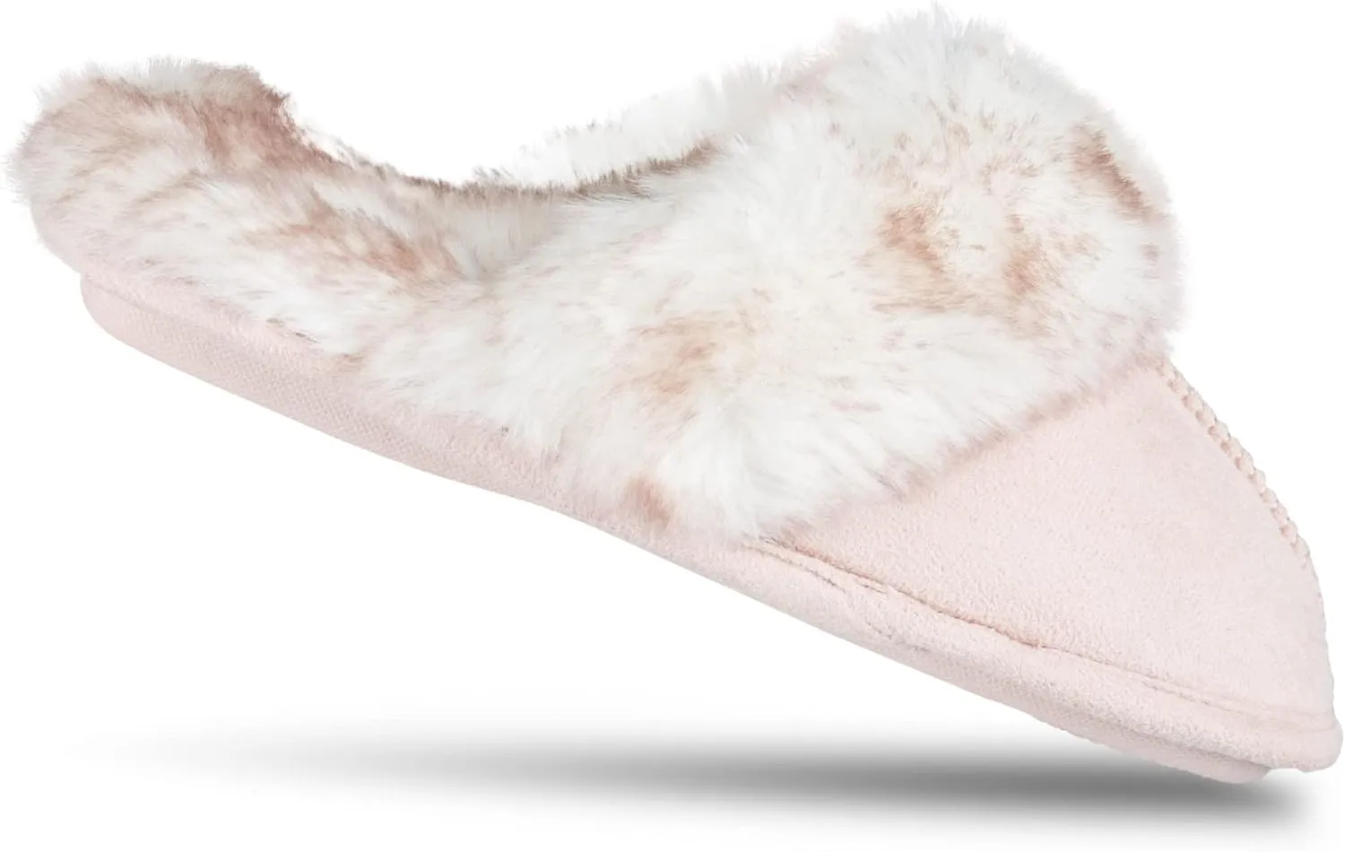 Jessica Simpson Girls Comfy Slippers - Cute Faux Fur Slip-on Shoes Memory Foam House Slipper