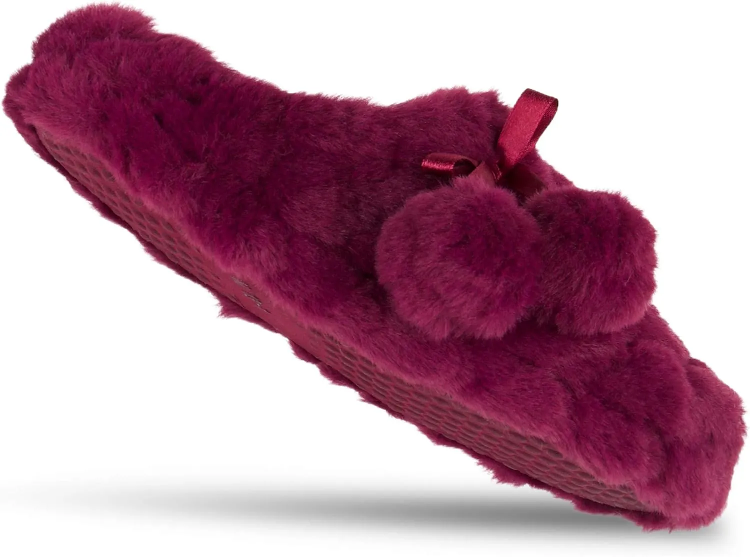 Jessica Simpson Girl's Cute and Cozy Plush Slip on House Slippers with Memory Foam