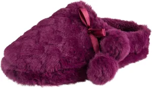 Jessica Simpson Girl's Cute and Cozy Plush Slip on House Slippers with Memory Foam