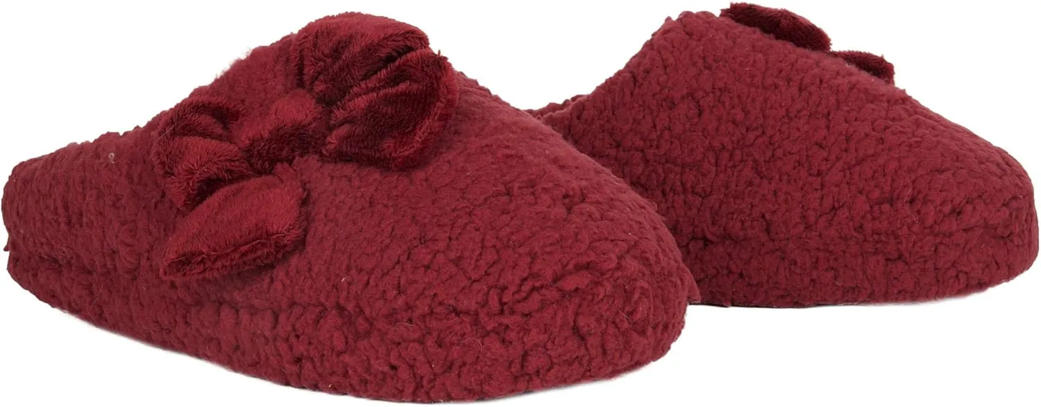Jessica Simpson Women's Plush Marshmallow Slide on House Slipper Clog with Memory Foam