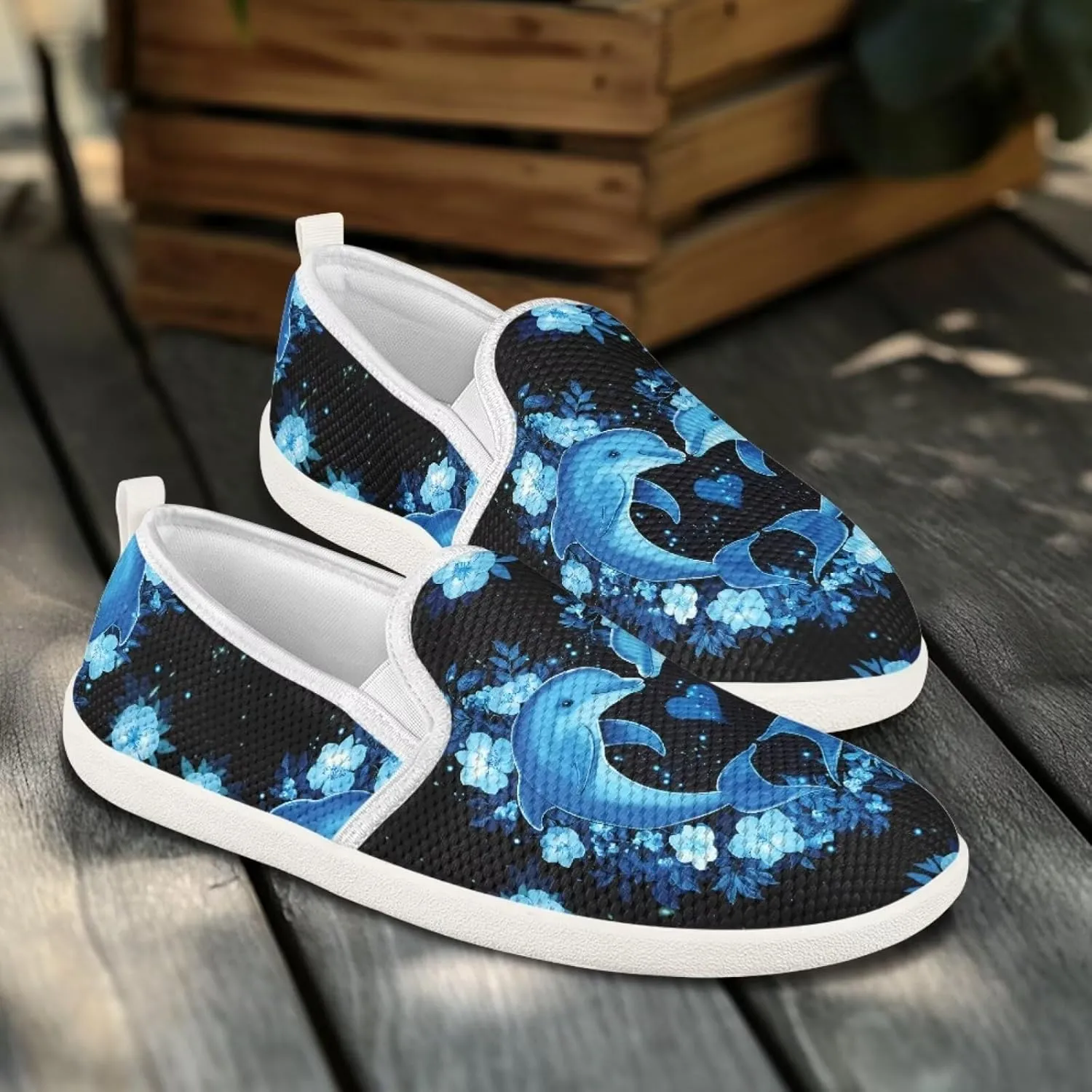 JoyLamoria Hummingbird Sneakers Walking Shoes Teens Adults Elastic Loafers and Flats Quick Drying Sneakers Slip On Shoes Arch Support
