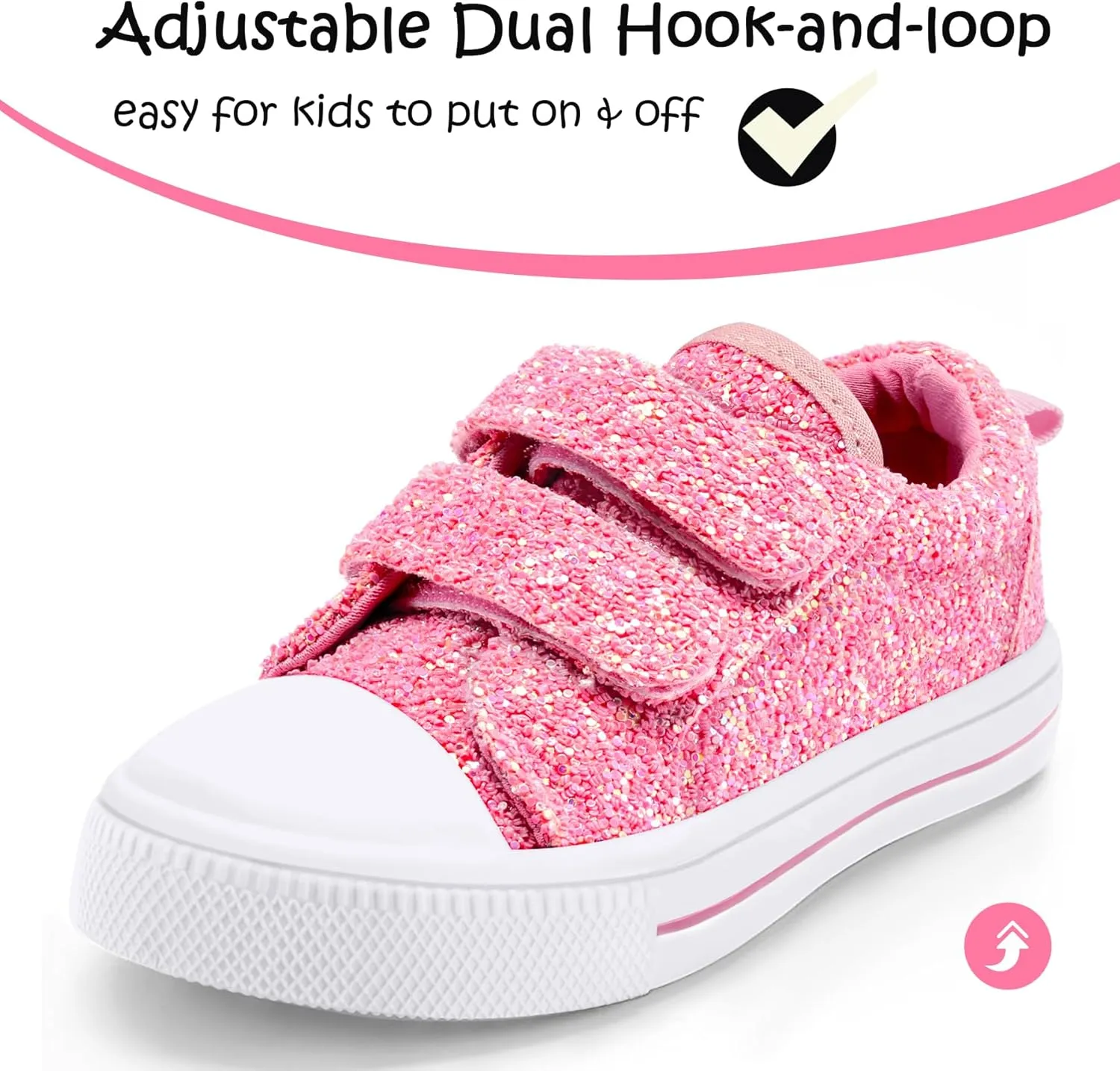 K KomForme Sneakers for Boys and Girls,Toddler Kids Soft Walking Shoes
