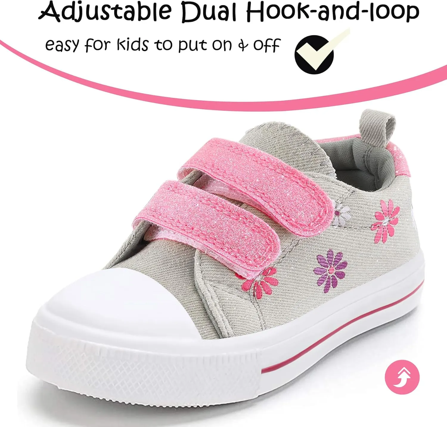 K KomForme Sneakers for Boys and Girls,Toddler Kids Soft Walking Shoes