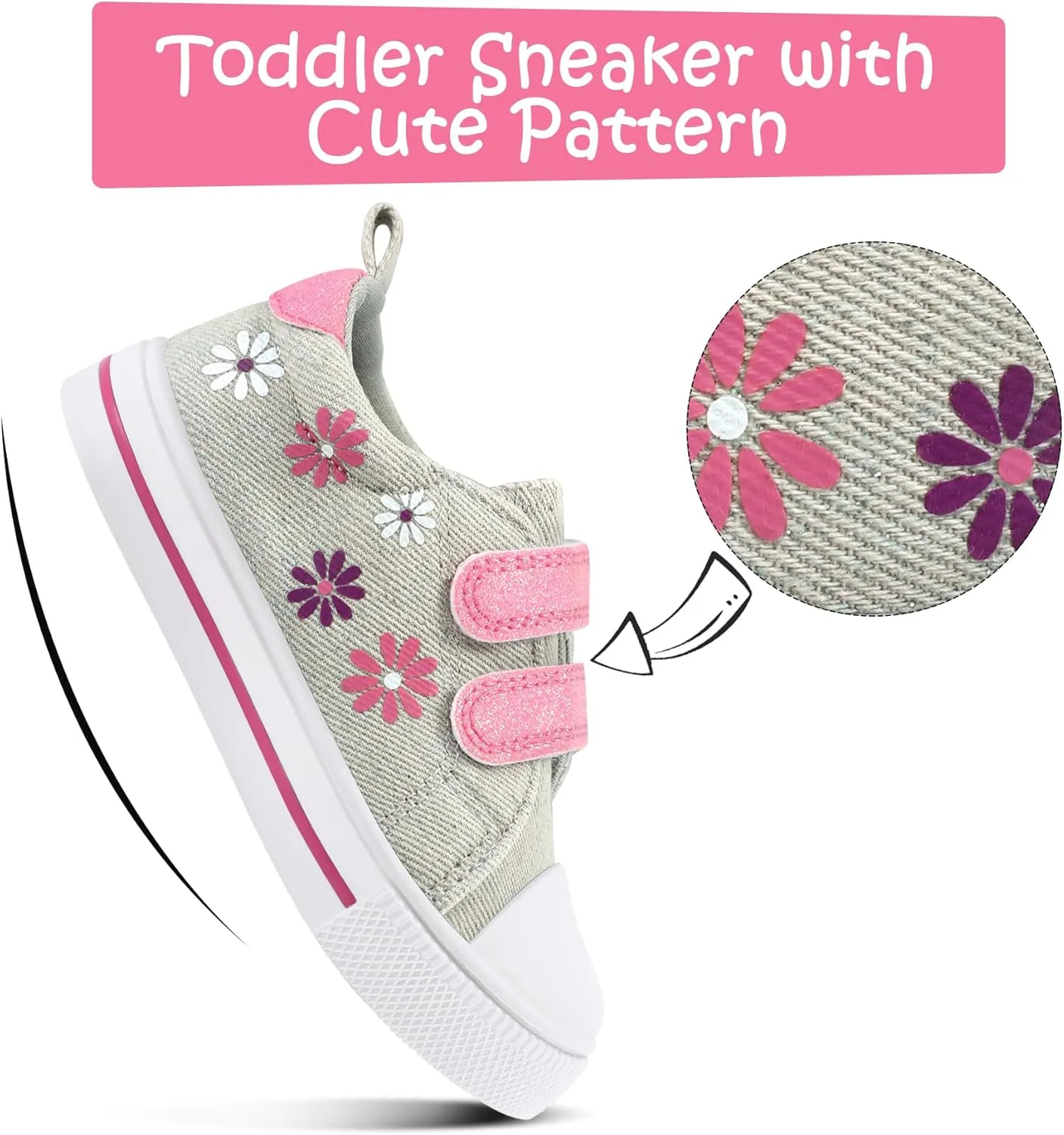K KomForme Sneakers for Boys and Girls,Toddler Kids Soft Walking Shoes