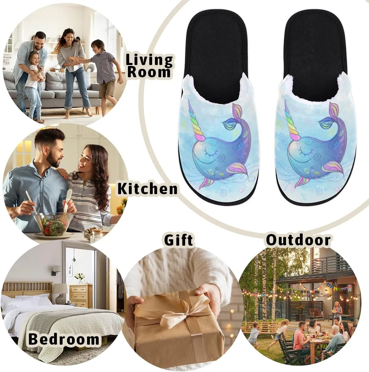 Kawaii Sushi Soft Women Slippers Cozy House Shoes Lightweight Fuzzy Slippers Memory Foam Slippers for Women Indoor and Outdoor
