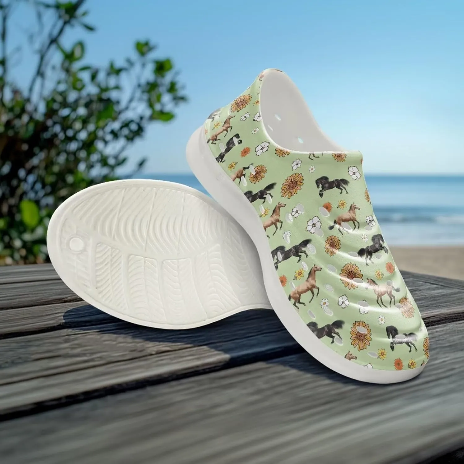 Kids Cute Animal Water Shoes Slip-On Sneaker Lightweight Breathable Sandal Outdoor & Indoor