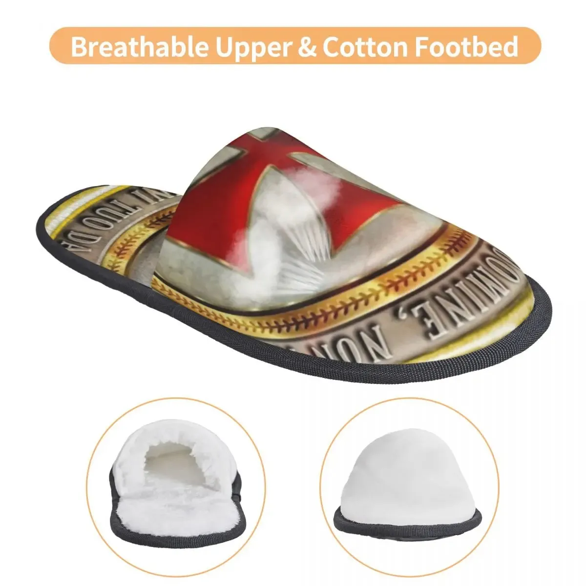 Knights Templar Slipper - Soft Warm Foam