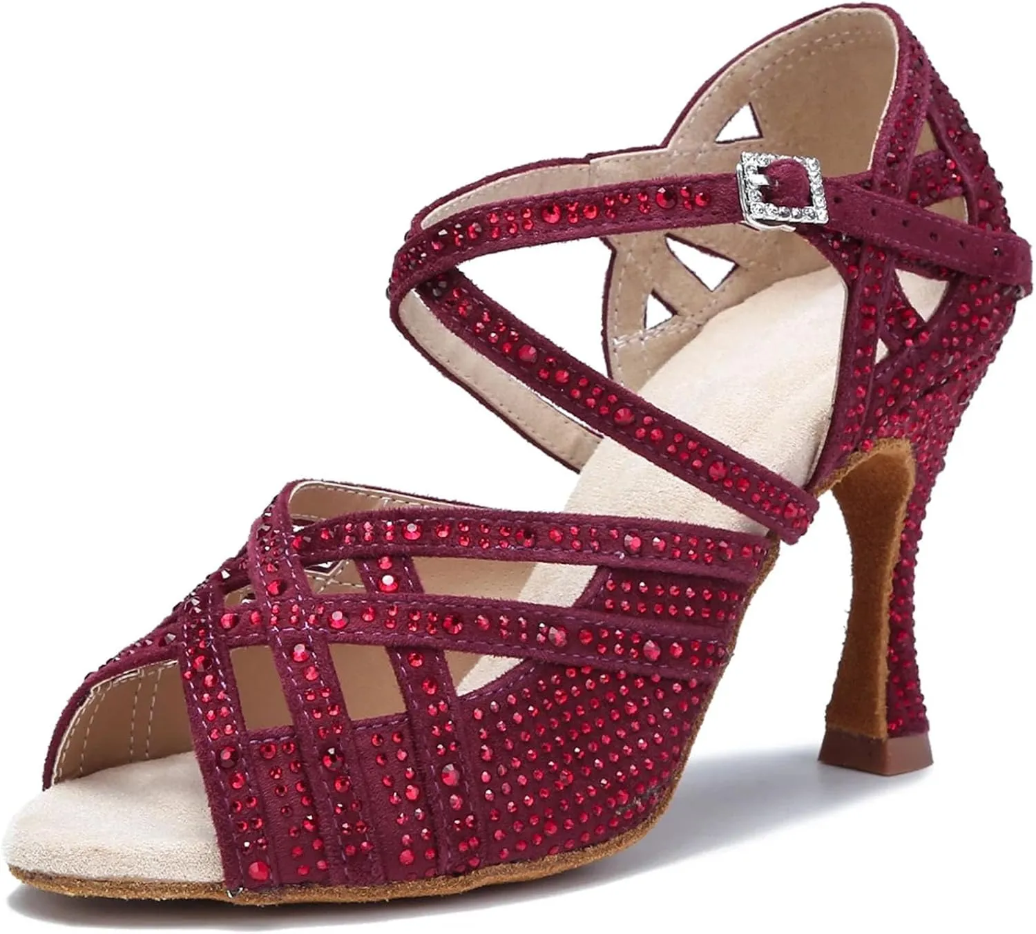 Ladies Jazz-Inspired Mesh Sandals - Breathable Panels with Elastic Bands for Studio Sessions (6CM/2.36")