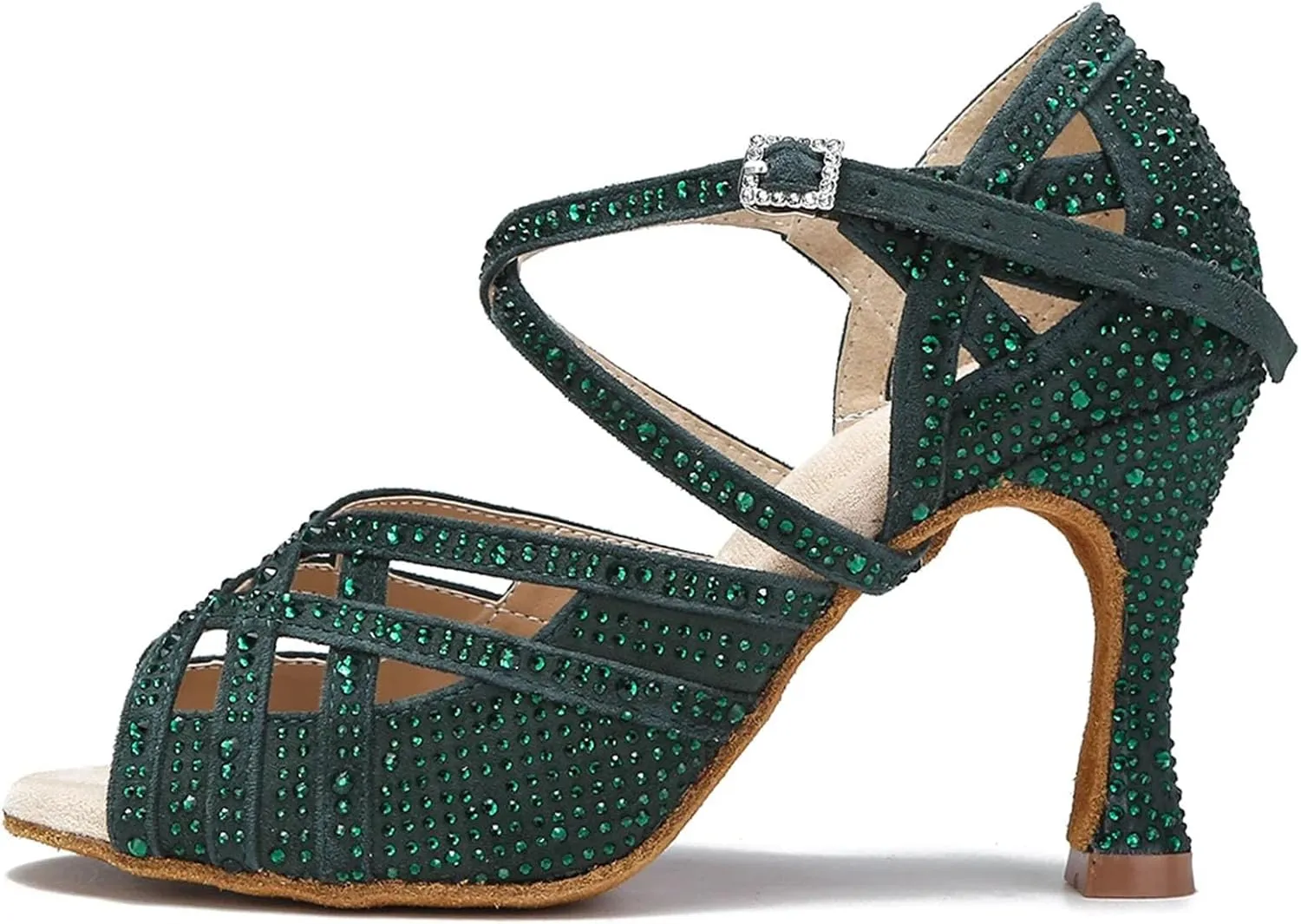 Ladies Jazz-Inspired Mesh Sandals - Breathable Panels with Elastic Bands for Studio Sessions (6CM/2.36")