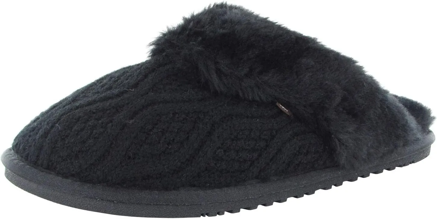 Lamo Womens Caroline Knit Scuff Slipper Shoes