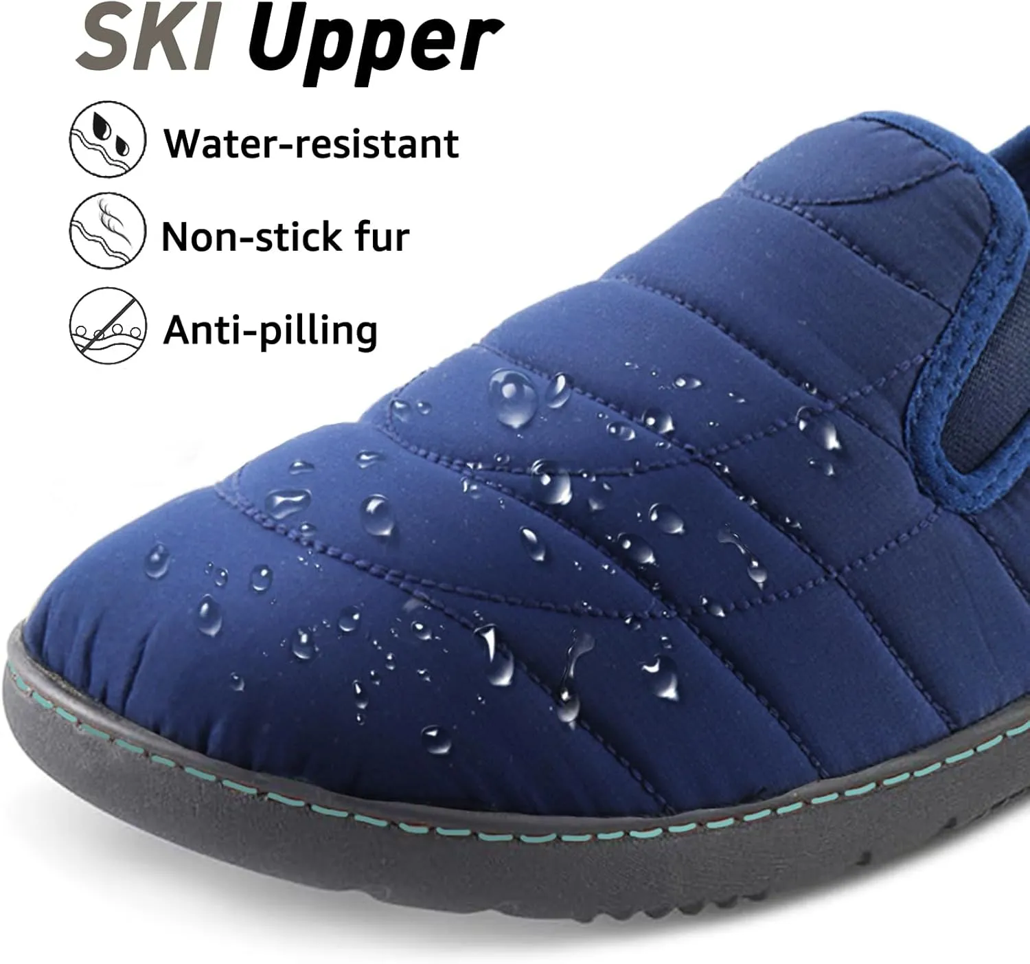 LazyStep Men's Loafer Slippers with Memory Foam and Indoor Outdoor House Shoes
