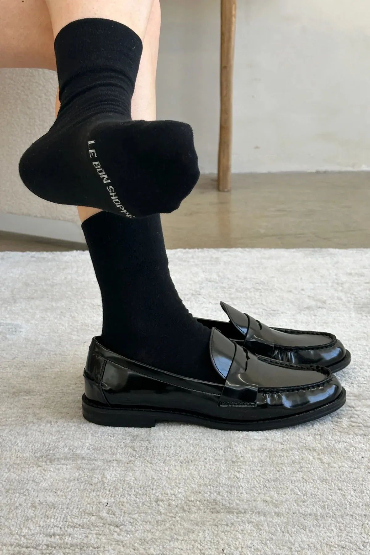 Le Bon - Sneaker Socks True Black
