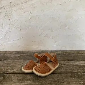 leather sandal - brown
