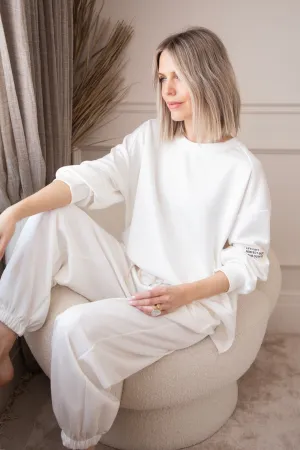 Life Isn't Perfect White - Comfy Set