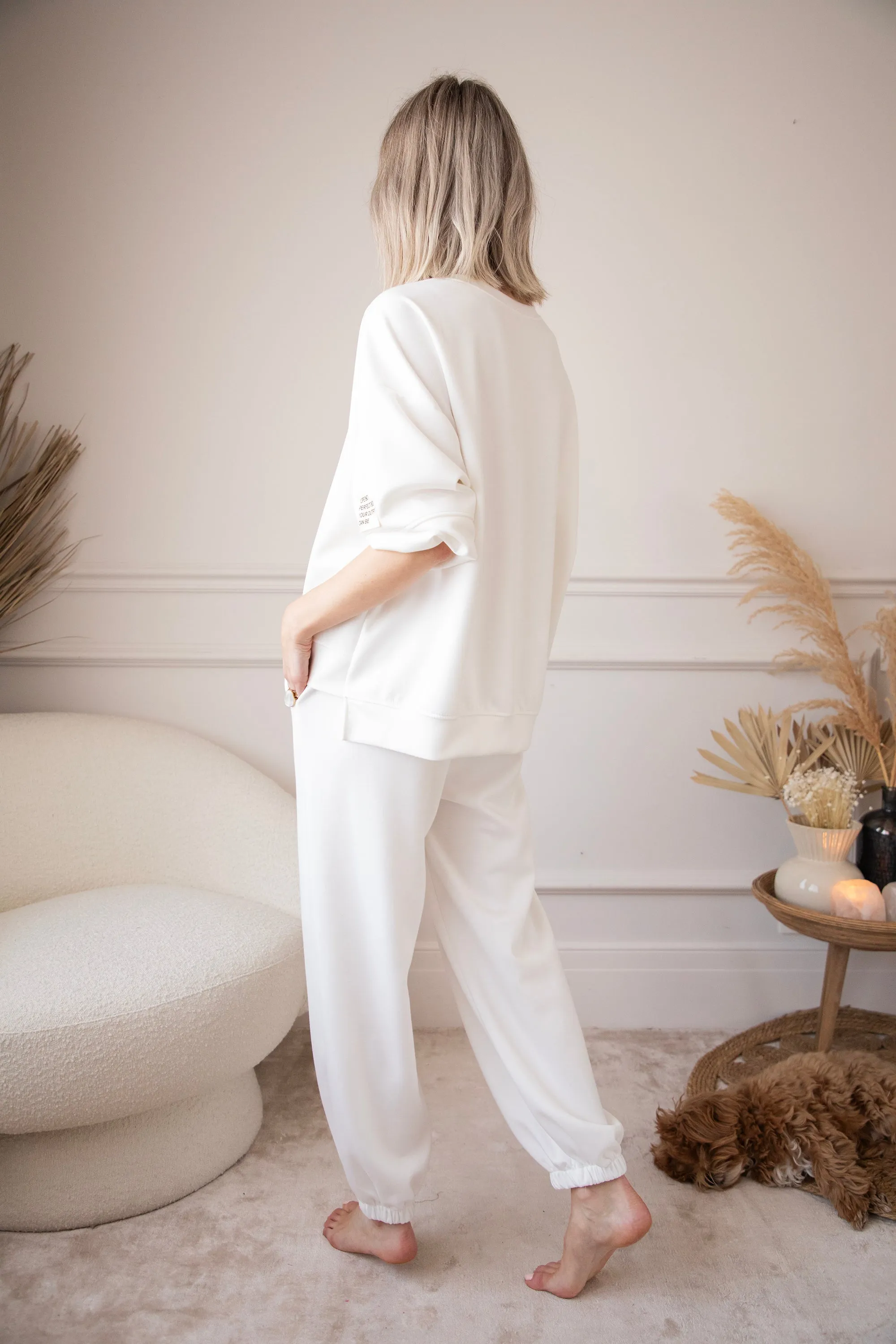 Life Isn't Perfect White - Comfy Set