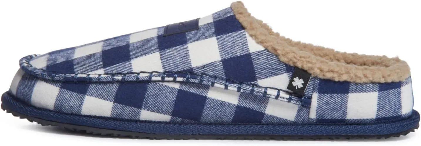 Lucky Brand Men's Memory Foam Slip On Clog Slippers, Indoor Outdoor Mens House Shoes, Warm Bedroom Clogs Slipper for Men