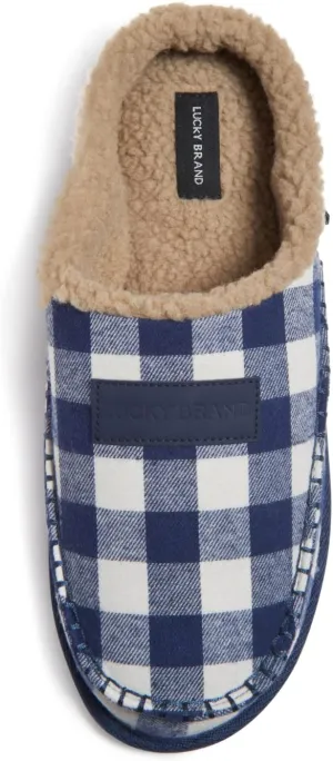 Lucky Brand Men's Memory Foam Slip On Clog Slippers, Indoor Outdoor Mens House Shoes, Warm Bedroom Clogs Slipper for Men