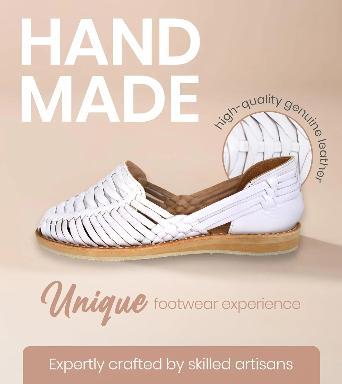 Macarena Collection Womens Shoes Leather Sandal Flat for Women | Huarache Handmade Mexican Sandals | Comfortable & Stylish Womens Sandals 3050
