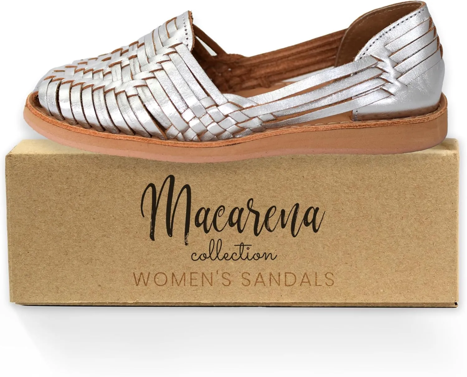 Macarena Collection Womens Shoes Leather Sandals for Women | Huarache Handmade Mexican Sandals | Comfortable & Stylish Womens Sandals 4150