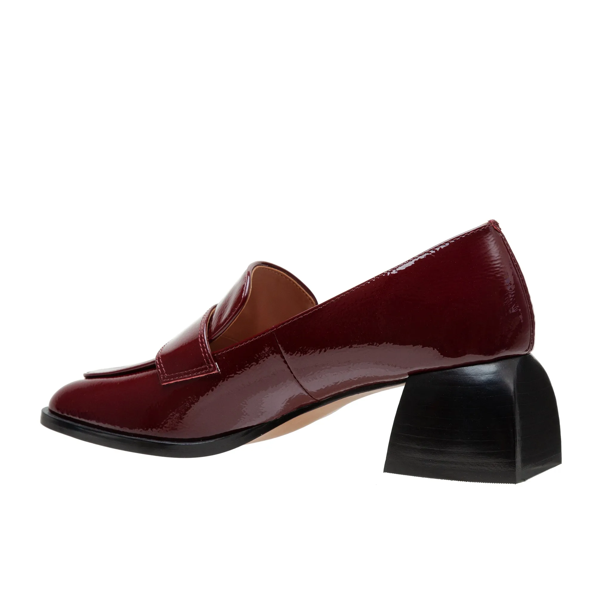 MALONE | Flared Heel Loafer Pumps