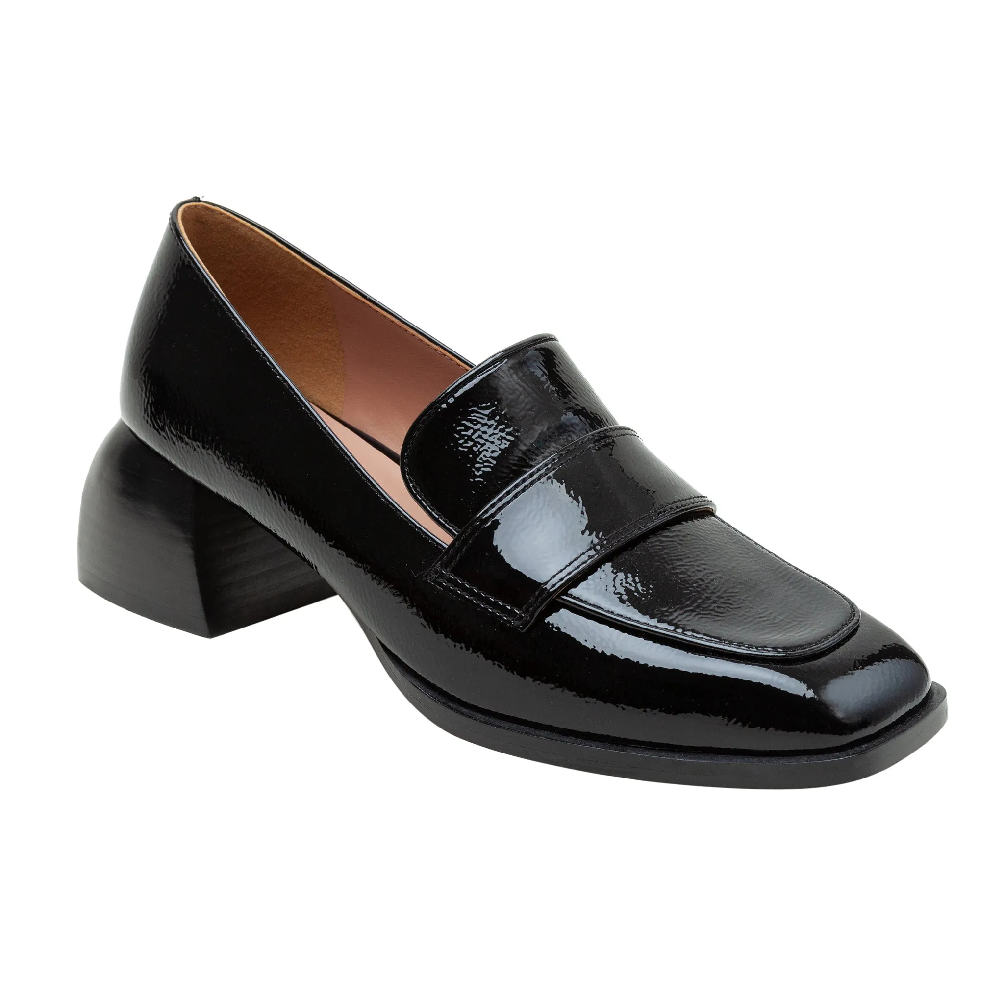MALONE | Flared Heel Loafer Pumps