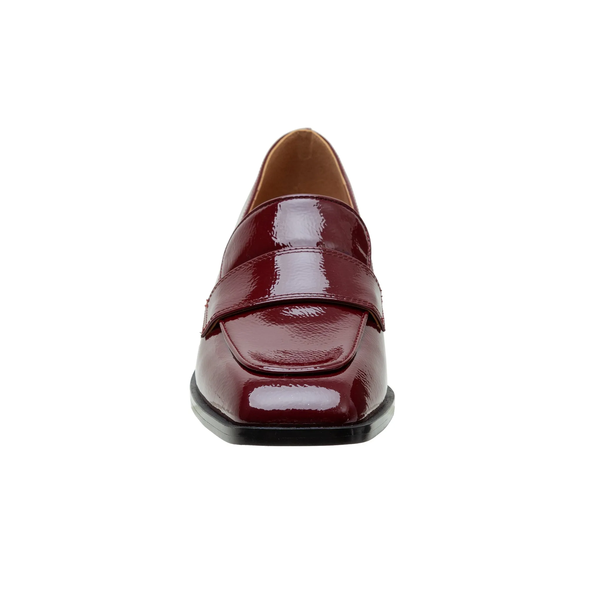 MALONE | Flared Heel Loafer Pumps