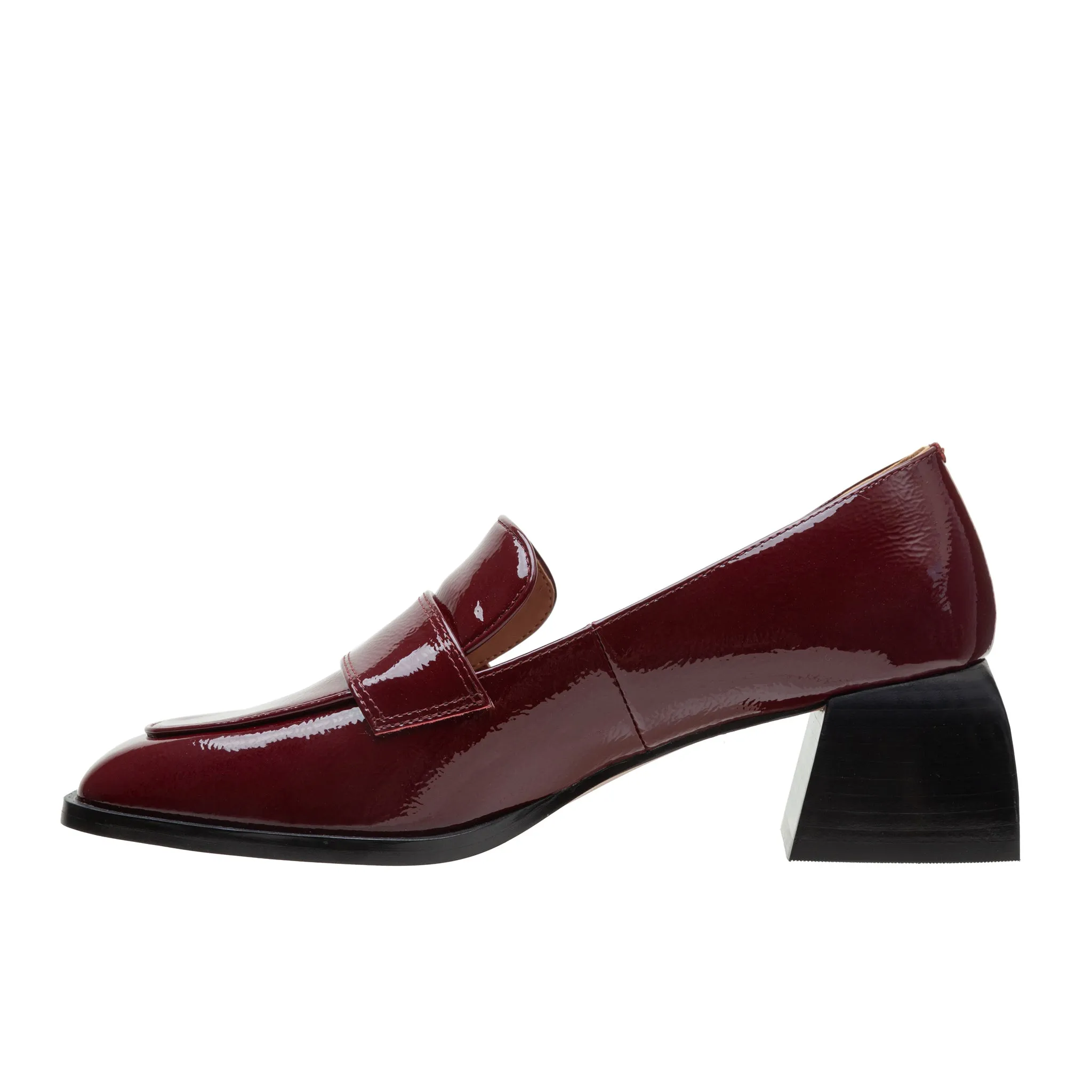 MALONE | Flared Heel Loafer Pumps