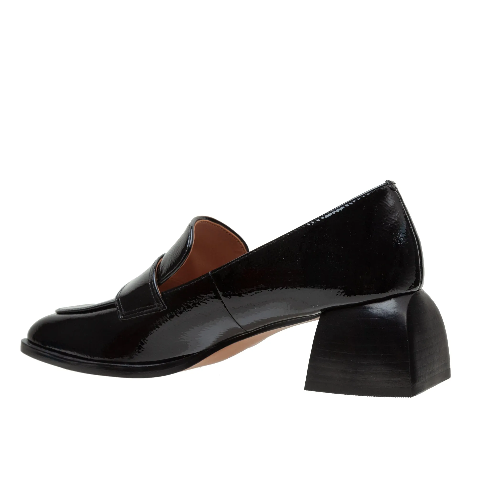 MALONE | Flared Heel Loafer Pumps