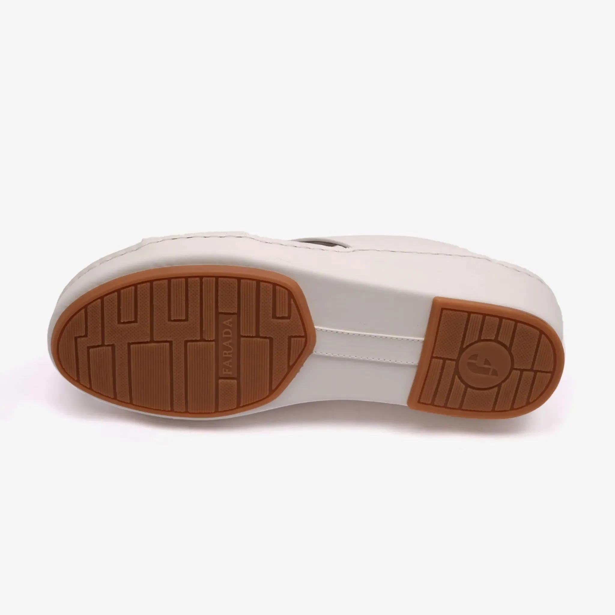 MATTE BERNINI CLASSIC ARABIC LEATHER SANDALS WHITE