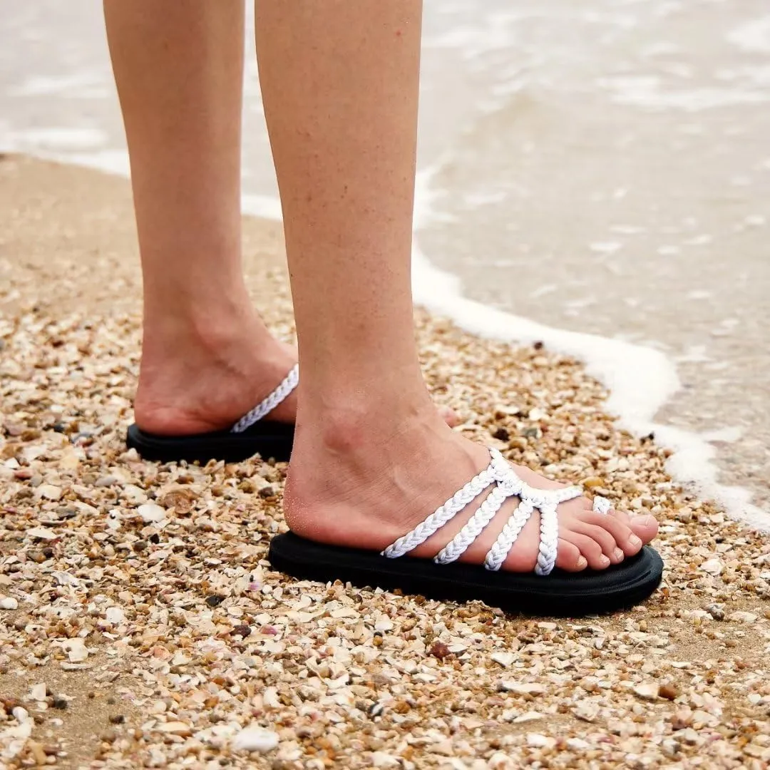 MEGNYA Yoga Mat Flip Flops for Women, Comfortable Foam Walking Sandals, Flexible and Lightweight Slippers for Beach/Holiday/Poolside/Outdoor Activities