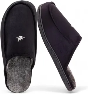 Men's 80D High Density Memory Foam House Slippers, Indoor Outdoor Slip On Clog Slippers