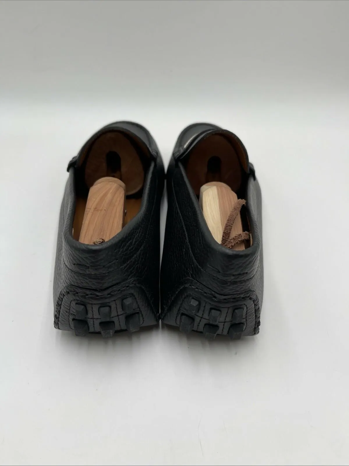 Men’s Bally Kerbs Drivers Leather Loafers Black Size 9.5 - Very Good