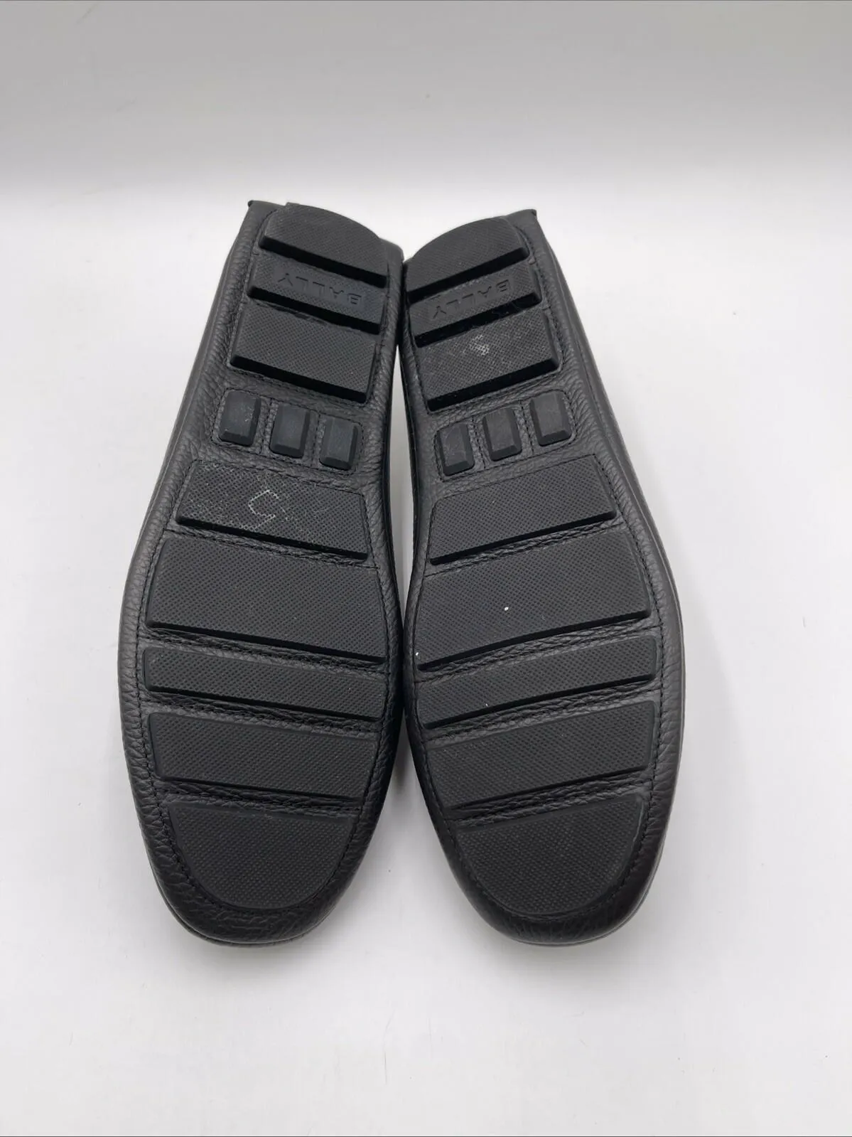 Men’s Bally Kerbs Drivers Leather Loafers Black Size 9.5 - Very Good