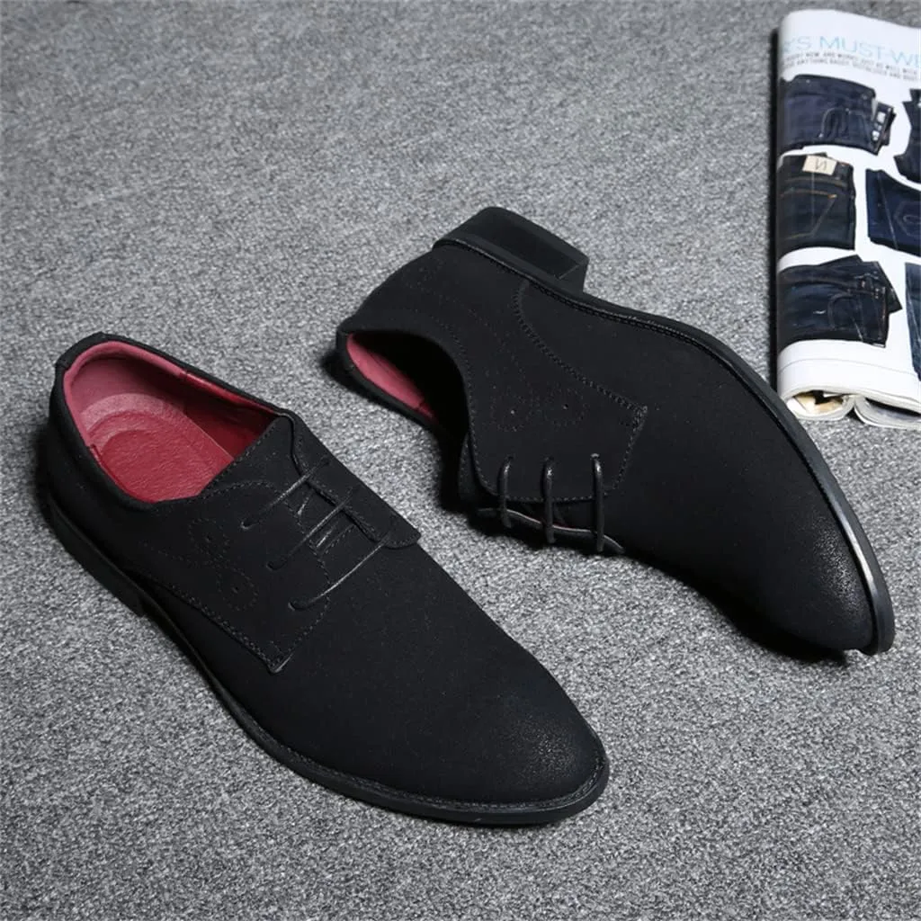 Mens Casual Oxford Business Dress Shoes Leather Slip-on Loafer for Men Walking Driving Office Outdoor Penny Oxfords Comfort Fashion Leisure Breathable Stylish Loafers