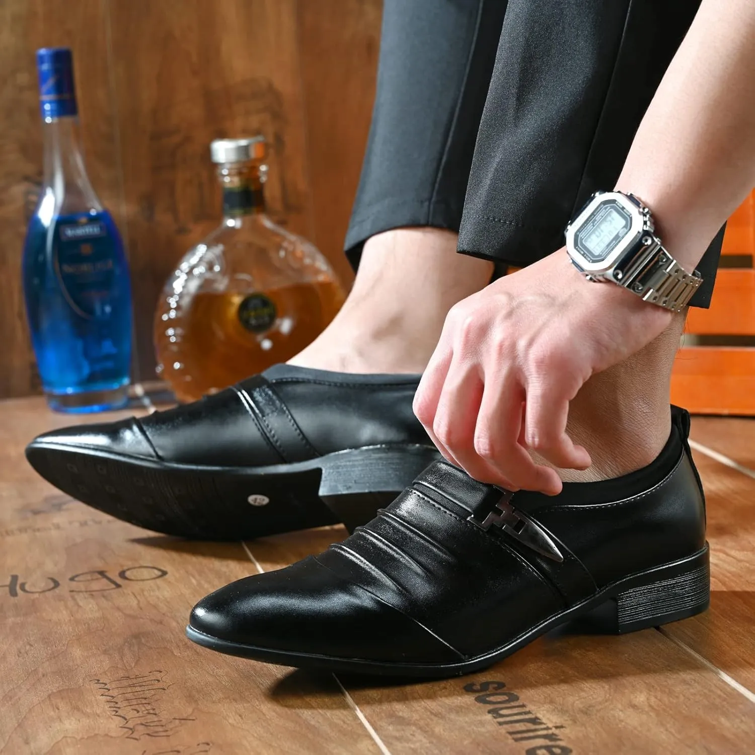 Men's Classic Oxford Shoes Dress Breathable Leather Shoes