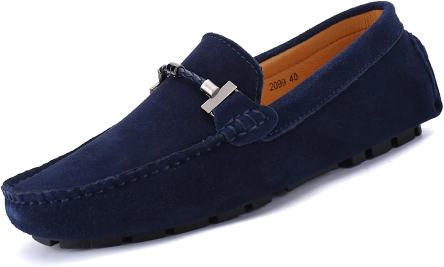 Mens Handmade Suede Leather Slip On Loafers Comfortable Casual Driving Moccasins Breathable Loafer Dress Shoes