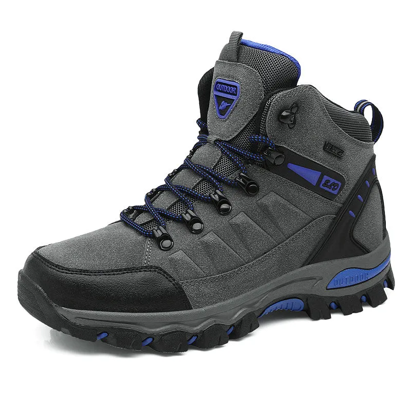 Men's Hiking Shoes Genuine Leather Climbing Shoes Waterproof