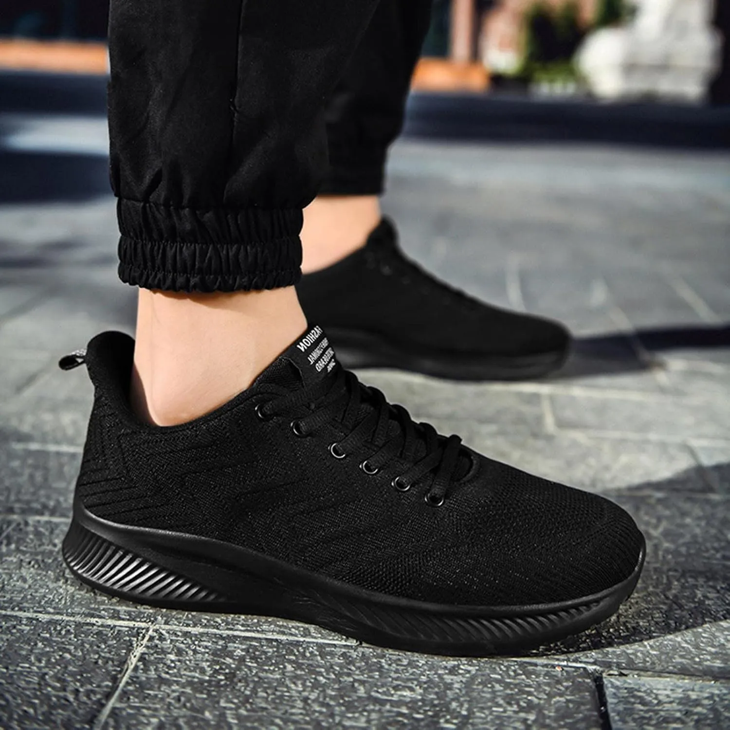 Men's Running Shoes Casual Slip on Walking Tennis Gym Sneakers Lightweight Breathable Mesh Workout Sports Sneakers