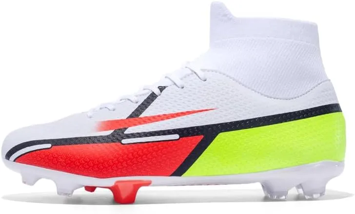 Men's Soccer Shoes High-Tops Youth Athletics Outdoor Football Cleats for Big Boys Training Sneaker