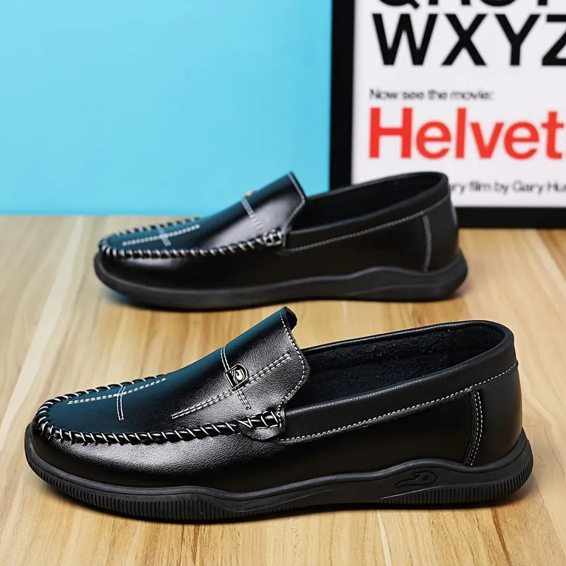 Men's Summer Shoes | Leather Loafer  | Comfy Rubber Sole Footwear