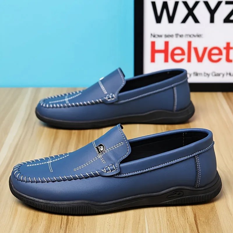 Men's Summer Shoes | Leather Loafer  | Comfy Rubber Sole Footwear
