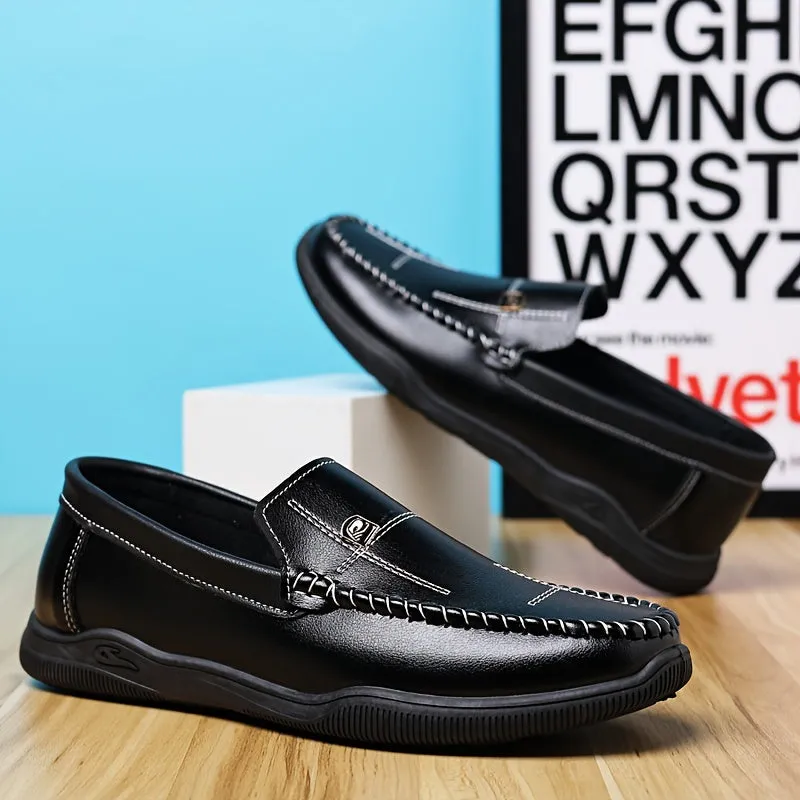 Men's Summer Shoes | Leather Loafer  | Comfy Rubber Sole Footwear