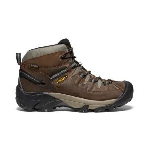 Men's Targhee II Mid Waterproof Hiking Boots - Shitake/Brindle