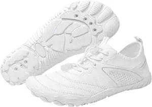 Mens Trail Running Barefoot Shoes, Wide Toe Box Minimalist Sneakers, Zero Drop Grounding Shoes with Copper, Soft Comfortable Grounded Footwear, Pro Water Travel, Non Slip Breathable Hike Men