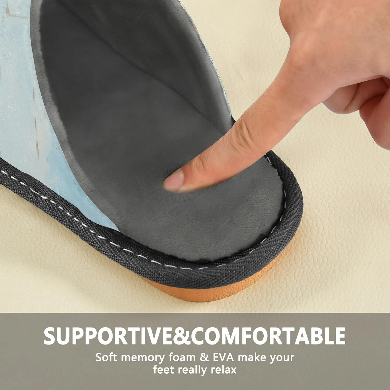 Mens Women's Slippers, Wheat Field Couple Horse Painting Slip-On Breathable Memory Foam Scuff Warm House Shoes Casual Slip Indoor/Outdoor Size 4-11